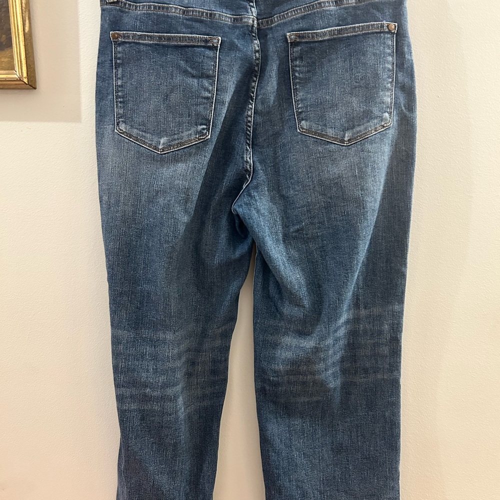 Judy Blue Cropped Denim Blue Jeans Wide Leg Relaxed Women’s 15/32 JB88592 - Picture 3 of 5